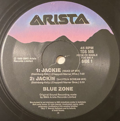 Blue Zone (4) : Jackie (12", Single)
