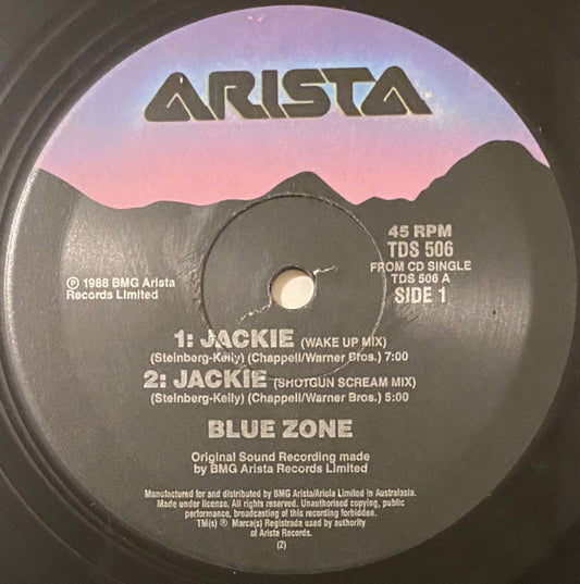 Blue Zone (4) : Jackie (12", Single)