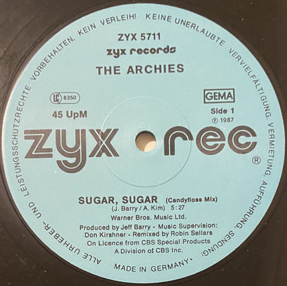 The Archies : Sugar, Sugar (12", Maxi, Blu)