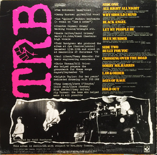 Tom Robinson Band : TRB Two (LP, Album)