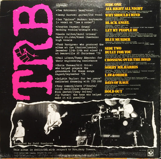 Tom Robinson Band : TRB Two (LP, Album)