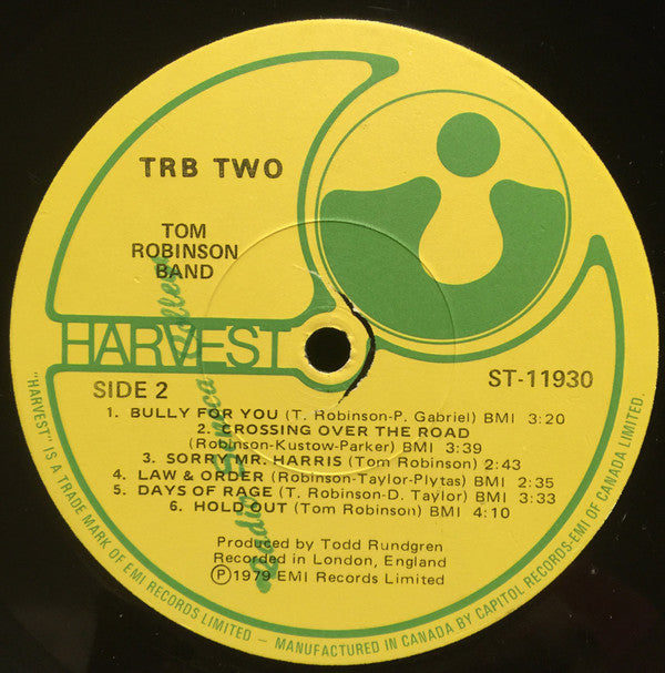 Tom Robinson Band : TRB Two (LP, Album)