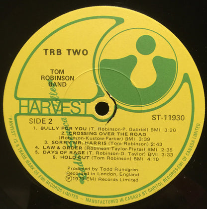 Tom Robinson Band : TRB Two (LP, Album)