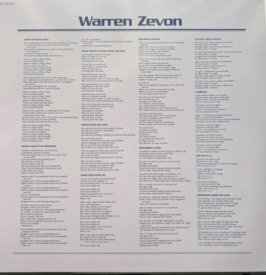 Warren Zevon : Warren Zevon (2xLP, Album, Dlx, Ltd, RE, RM, 180)