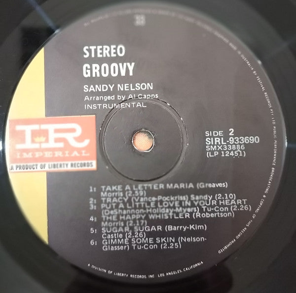 Sandy Nelson : Groovy (LP, Album)
