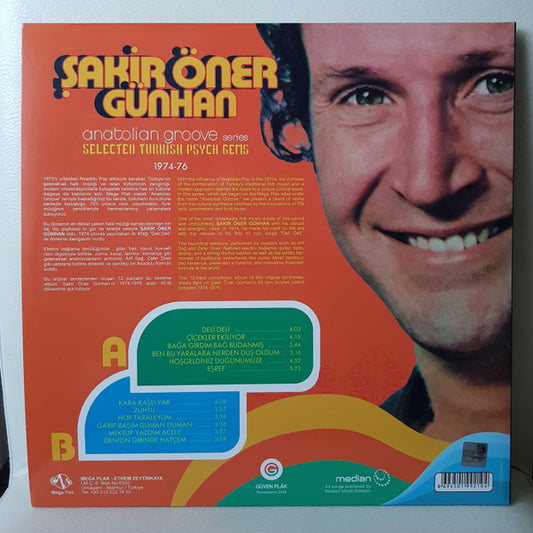 Şakir Öner Günhan : Anatolian Groove (Selected Turkish Psych Gems) (LP, Comp, RM, Mel)