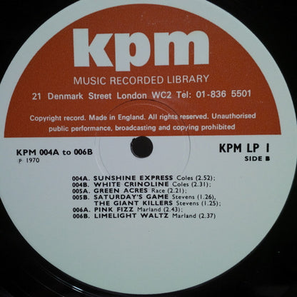 Various : KPM 001A-006B (LP, Mono)