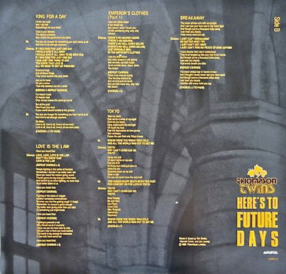 Thompson Twins : Here's To Future Days (LP, Album)