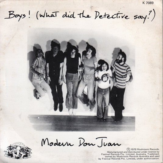 The Sports : Boys! (What Did The Detective Say?) (7", Single)