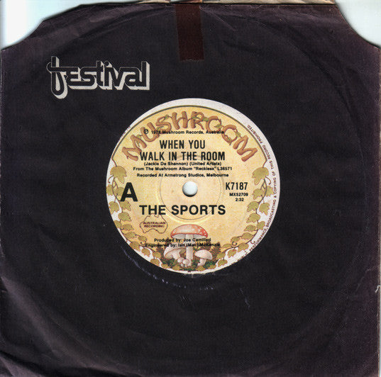 The Sports : When You Walk In The Room (7", Single)