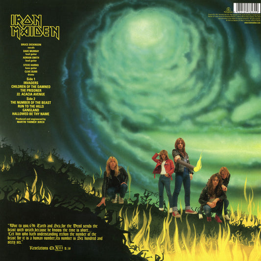 Iron Maiden : The Number Of The Beast (LP, Album, RE, RM)