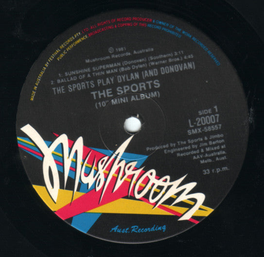 The Sports : The Sports Play Dylan ( And Donovan ) (10", MiniAlbum)