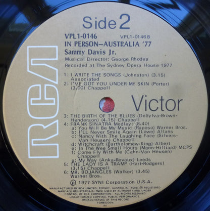 Sammy Davis Jr. : In Person Australia '77 (LP)