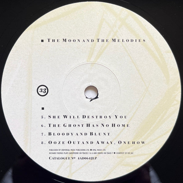 Harold Budd ▪ Elizabeth Fraser ▪ Robin Guthrie ▪ Simon Raymonde : The Moon And The Melodies (LP, Album, RE, RM, Opt)