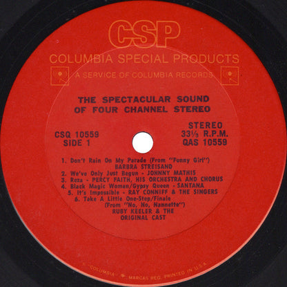 Various : SQ Quadraphonic, The Spectacular Sound Of Four Channel Stereo (LP, Quad, Smplr)
