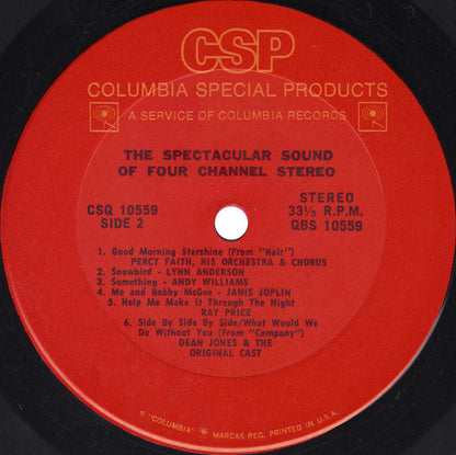 Various : SQ Quadraphonic, The Spectacular Sound Of Four Channel Stereo (LP, Quad, Smplr)