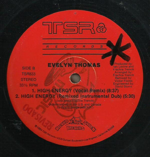 Evelyn Thomas : High-Energy (12")