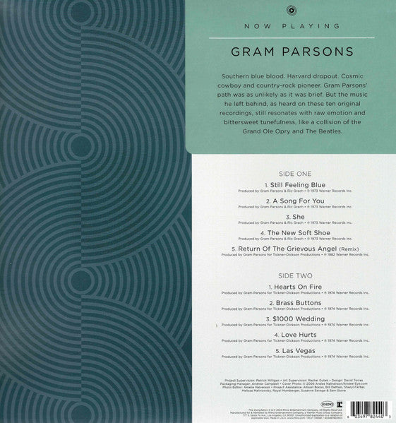 Gram Parsons : Now Playing (LP, Comp, Blu)
