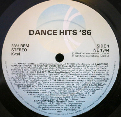 Various : Dance Hits '86 (LP, Comp)