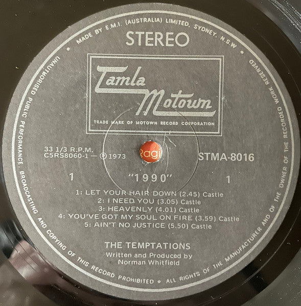 The Temptations : 1990 (LP, Album)