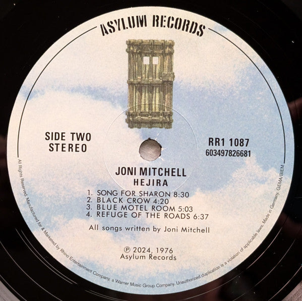 Joni Mitchell : Hejira (LP, Album, RE, RM)