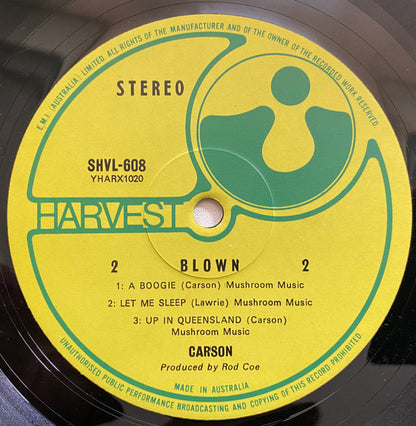 Carson (3) : Blown (LP, Album)