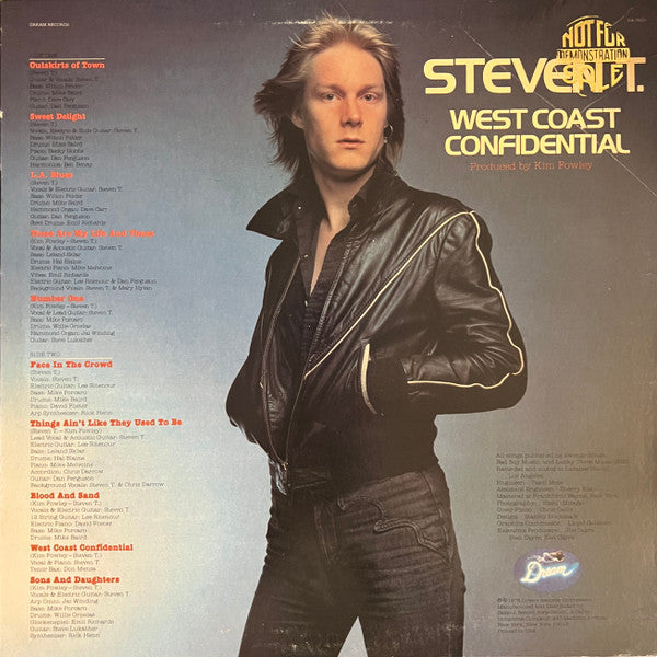 Steven T. : West Coast Confidential (LP, Album)