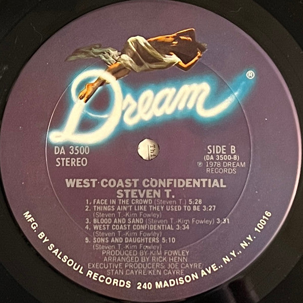 Steven T. : West Coast Confidential (LP, Album)