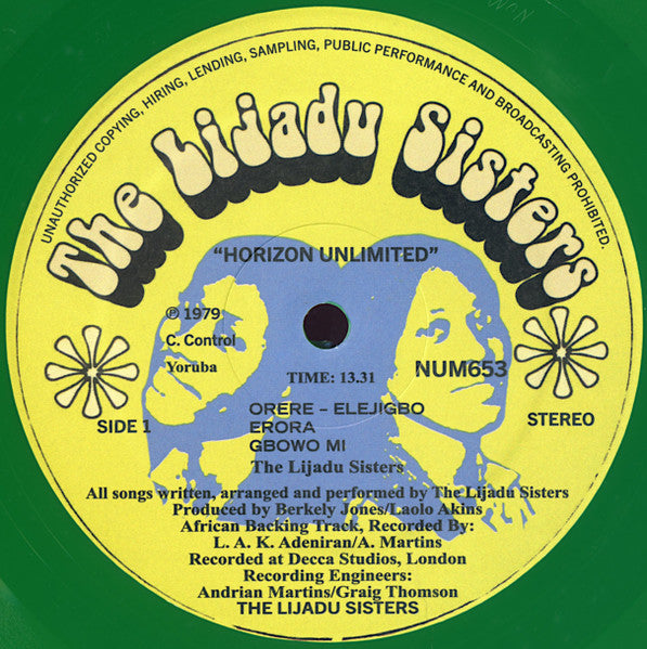 Lijadu Sisters : Horizon Unlimited (LP, Album, RE, Gre)