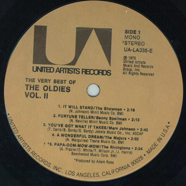 Various : The Very Best Of The Oldies Vol. 2 (LP, Comp)