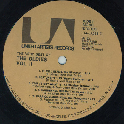 Various : The Very Best Of The Oldies Vol. 2 (LP, Comp)