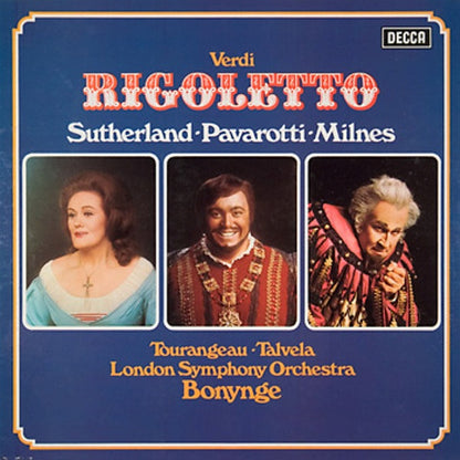 Giuseppe Verdi - Joan Sutherland · Luciano Pavarotti · Sherrill Milnes · Huguette Tourangeau · Martti Talvela · London Symphony Orchestra · Richard Bonynge : Rigoletto (3xLP, Album + Box)