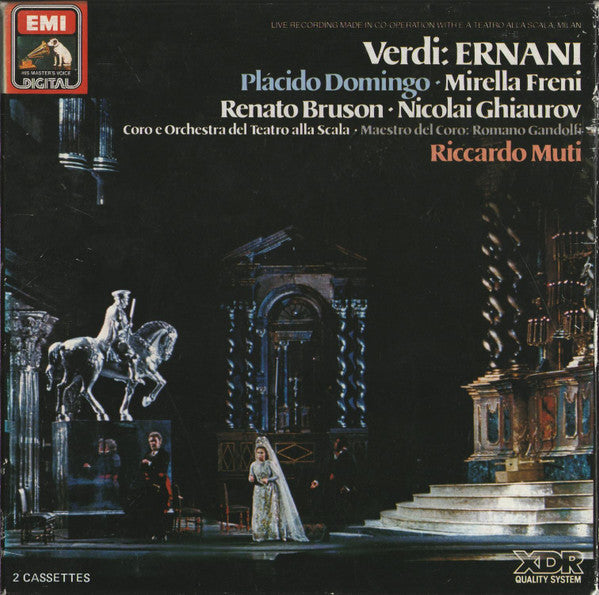 Verdi* : Placido Domingo, Mirella Freni, Renato Bruson, Nicolai Ghiaurov, Coro* E Orchestra Del Teatro Alla Scala, Riccardo Muti : Ernani (2xCass + Box)