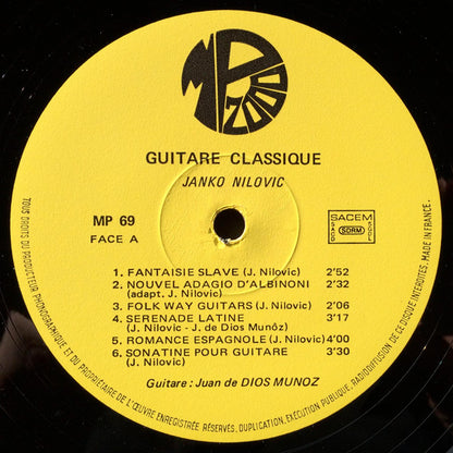 Juan De Dios Muñoz / Michel Gésina : Guitare Classique (LP)
