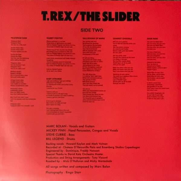 T. Rex : The Slider (LP, Album, RE, Red)