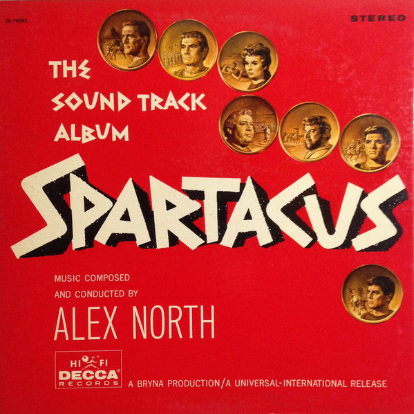 Alex North : Spartacus (The Sound Track Album) (LP, Album, Gat)