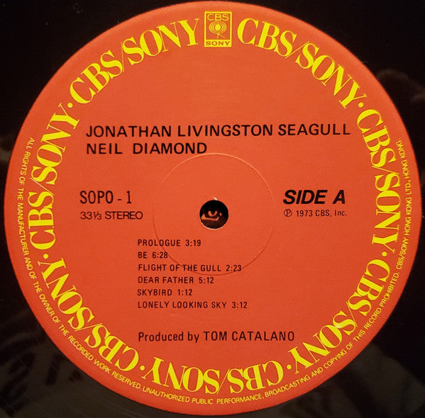 Neil Diamond : Jonathan Livingston Seagull (Original Motion Picture Sound Track) (LP, Album, Gat)
