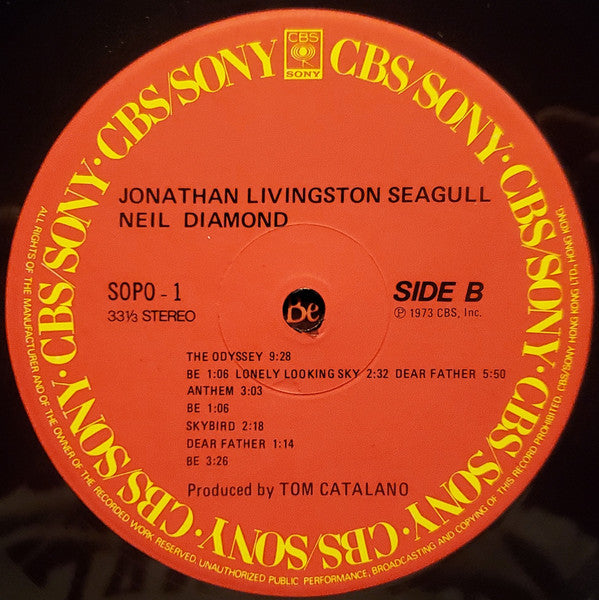 Neil Diamond : Jonathan Livingston Seagull (Original Motion Picture Sound Track) (LP, Album, Gat)