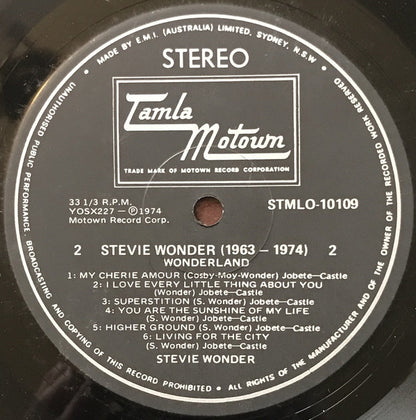 Stevie Wonder : 1963-1974 "Wonderland" (LP, Comp)