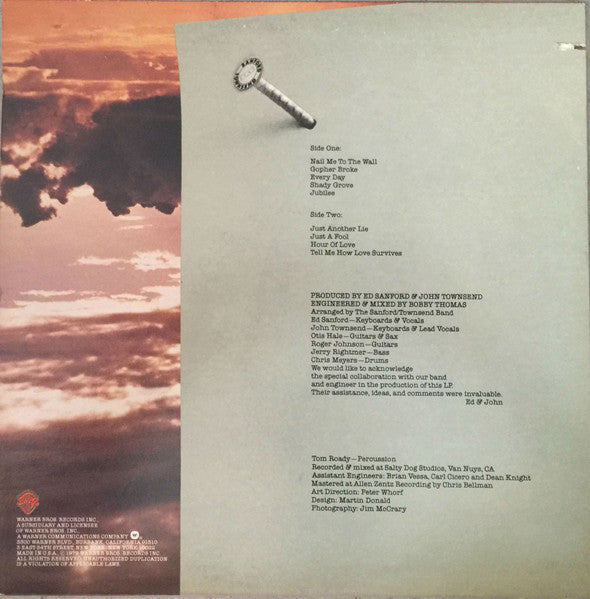 The Sanford-Townsend Band : Nail Me To The Wall (LP, Album, Win)