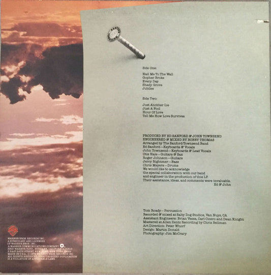 The Sanford-Townsend Band : Nail Me To The Wall (LP, Album, Win)