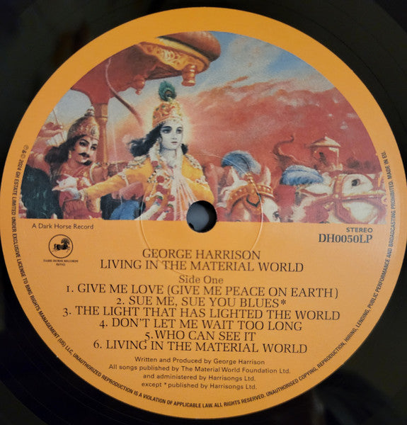 George Harrison : Living In The Material World (LP, Album, RE, 50t)
