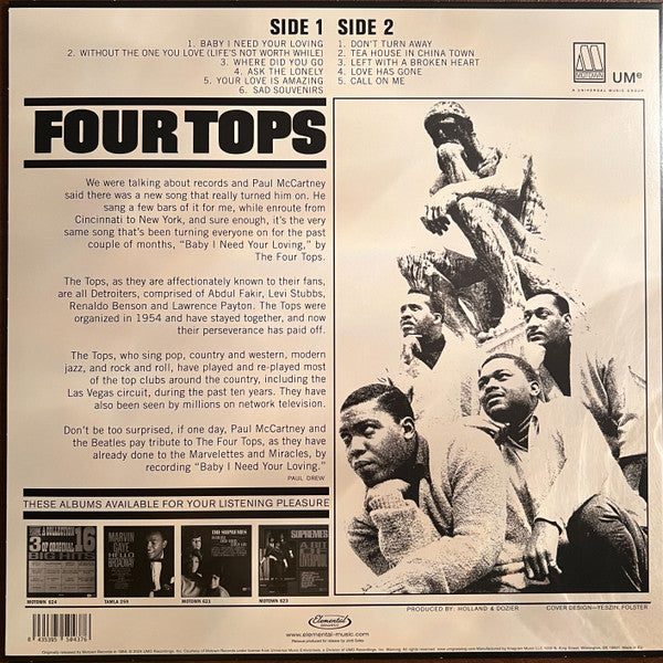 Four Tops : Four Tops (LP, Album, Mono, Ltd, RE, 140)