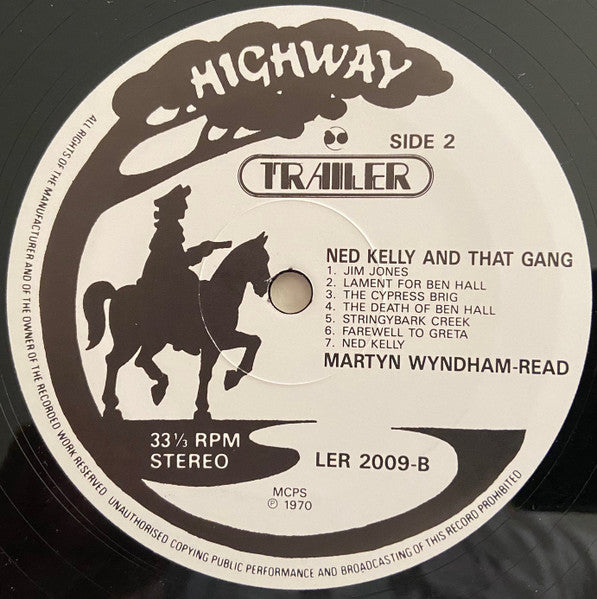 Martyn Wyndham-Read : Ned Kelly And That Gang (LP, Album, RE)