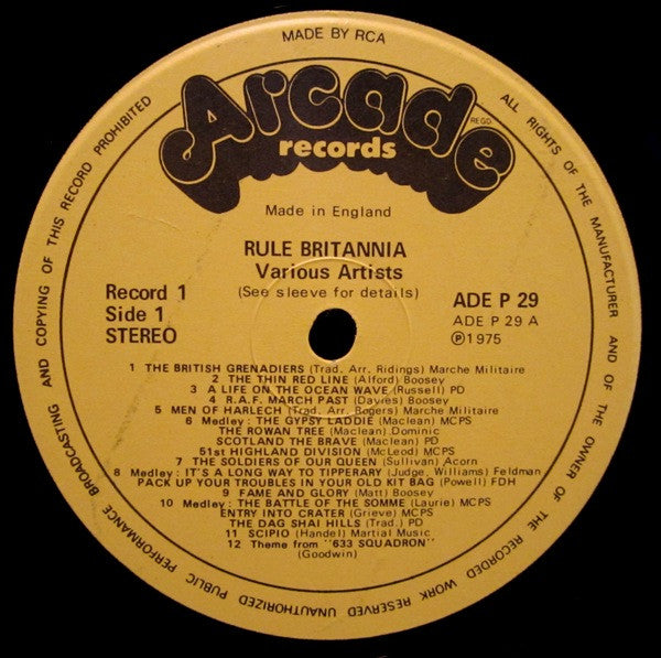 Various : Rule Britannia (2xLP, Comp)