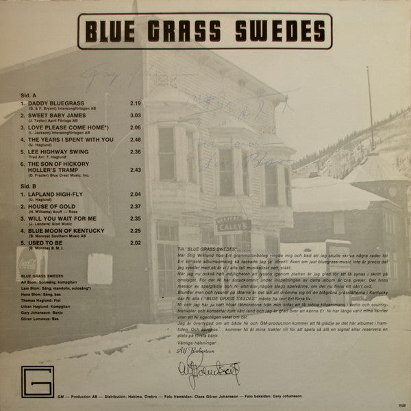 Blue Grass Swedes : Blue Grass Swedes (LP, Album)