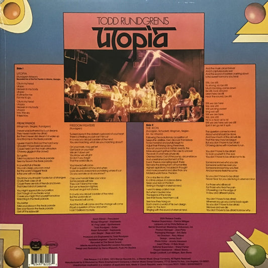 Todd Rundgren's Utopia* : Todd Rundgren's Utopia (LP, Album, RSD, RE, Psy)