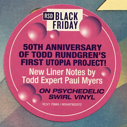 Todd Rundgren's Utopia* : Todd Rundgren's Utopia (LP, Album, RSD, RE, Psy)