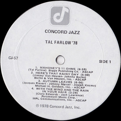 Tal Farlow : Tal Farlow '78 (LP, Album)