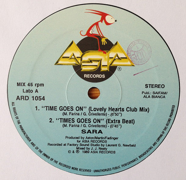 Sara (56) : Time Goes On (12")